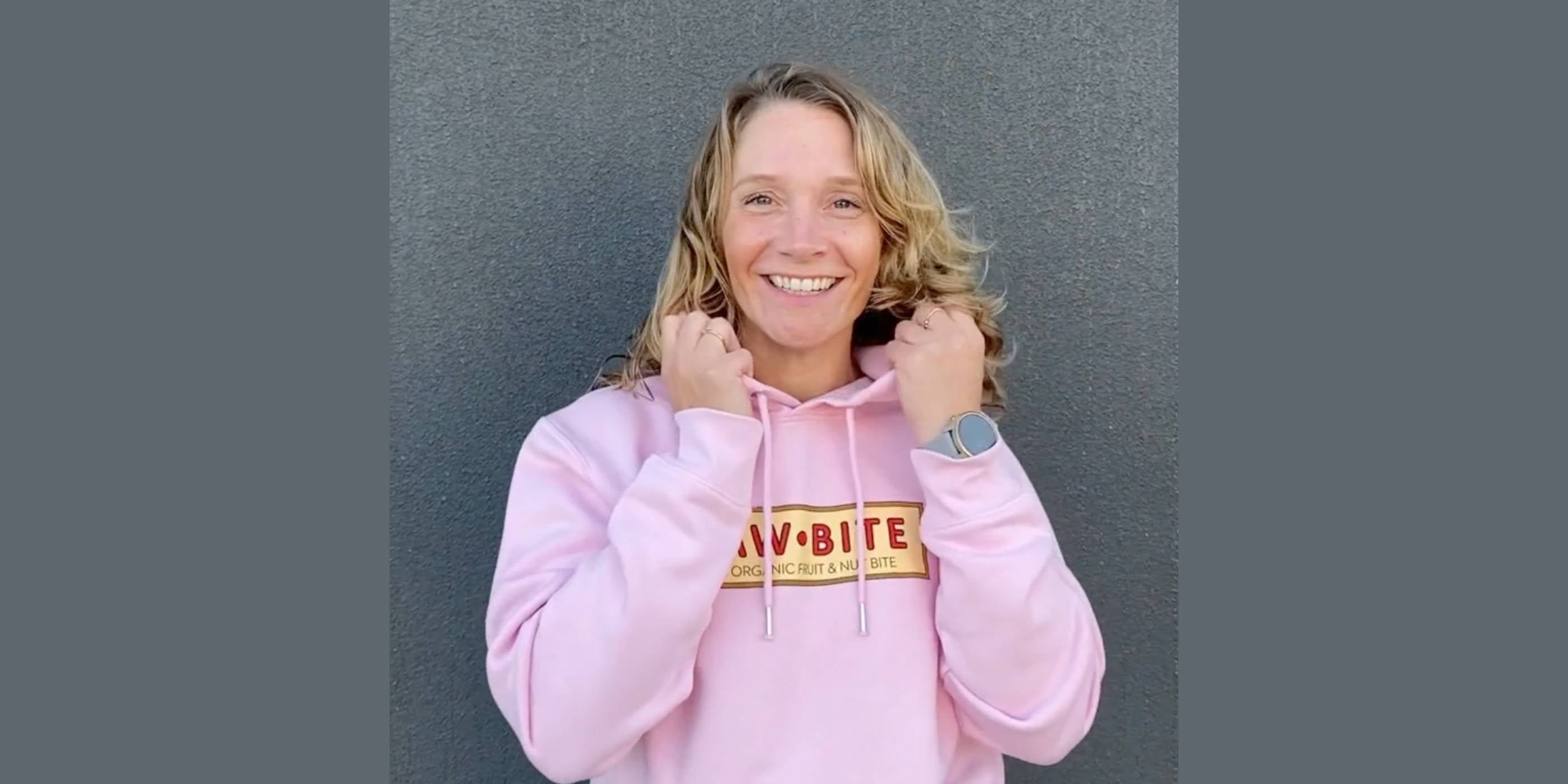 RAWBITE pink hoodie