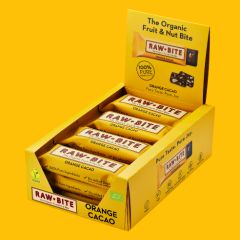 RAWBITE Orange Cacao box med 12
